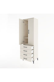 Hyperion Dolap 2 Raflı 4 Çekmeceli Tek Askılı 60x44x195 Aytaşı-Aytaşı