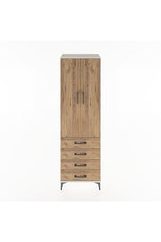 Hyperion Dolap 2 Raflı 4 Çekmeceli Tek Askılı 60x44x195 Aytaşı-Çam