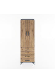 Hyperion Dolap 2 Raflı 4 Çekmeceli Tek Askılı 60x44x195 - S59M066V6B