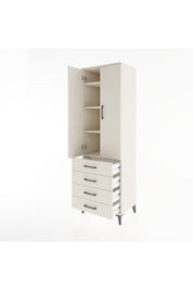 Hyperion Dolap 4 Raflı 4 Çekmeceli 2 Kapaklı 60x44x195 Aytaşı-Aytaşı