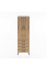 Hyperion Dolap 4 Raflı 4 Çekmeceli 2 Kapaklı 60x44x195