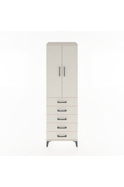 Hyperion Dolap 3 Raflı 5 Çekmeceli 2 Kapaklı 60x44x195 Aytaşı-Aytaşı