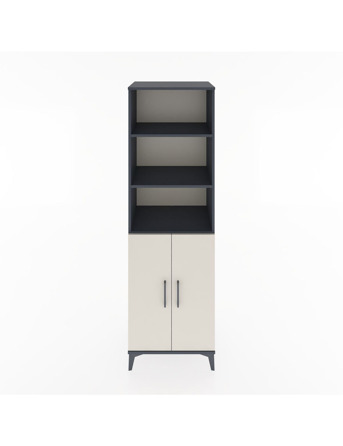 Hyperion Dolap 4 Raflı 2 Kapaklı 60x44x195 Antrasit-Aytaşı