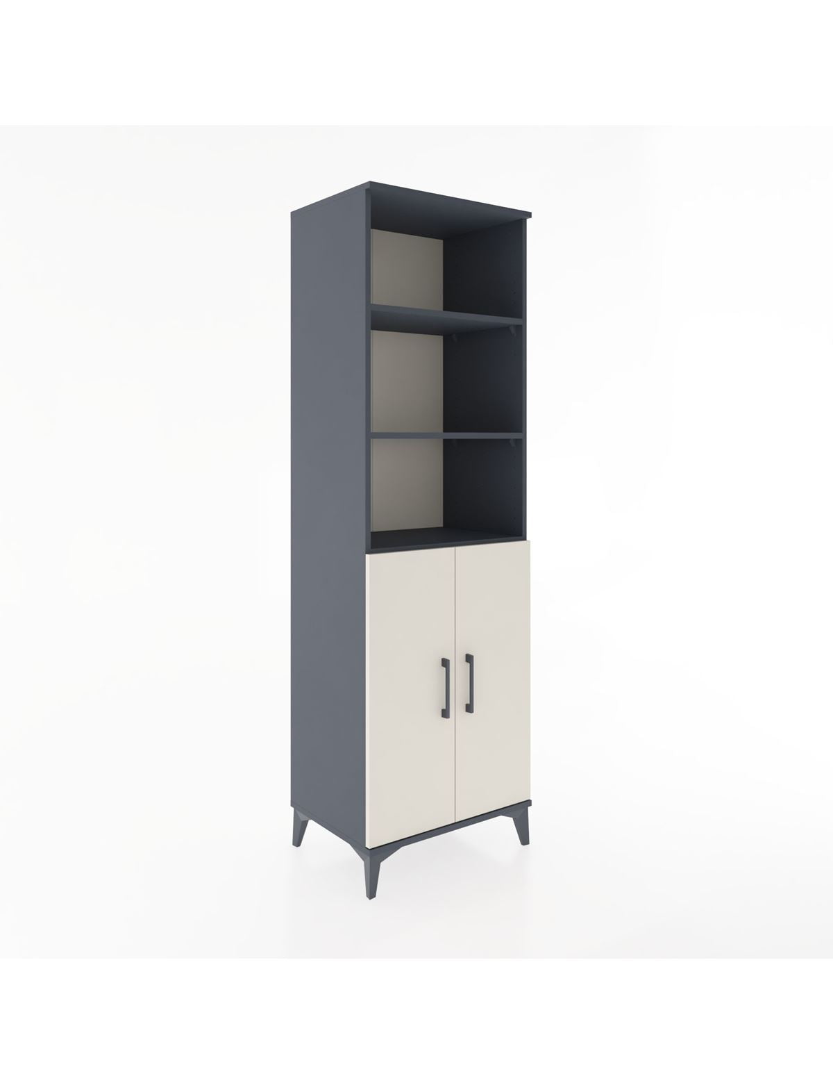 Hyperion Dolap 4 Raflı 2 Kapaklı 60x44x195 Antrasit-Aytaşı