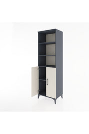 Hyperion Dolap 4 Raflı 2 Kapaklı 60x44x195 Antrasit-Aytaşı