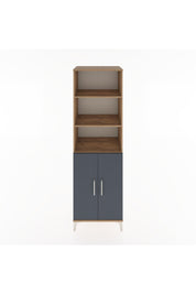 Hyperion Dolap 4 Raflı 2 Kapaklı 60x44x195 Çam-Antrasit