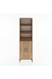 Hyperion Dolap 4 Raflı 2 Kapaklı 60x44x195 Çam-Çam