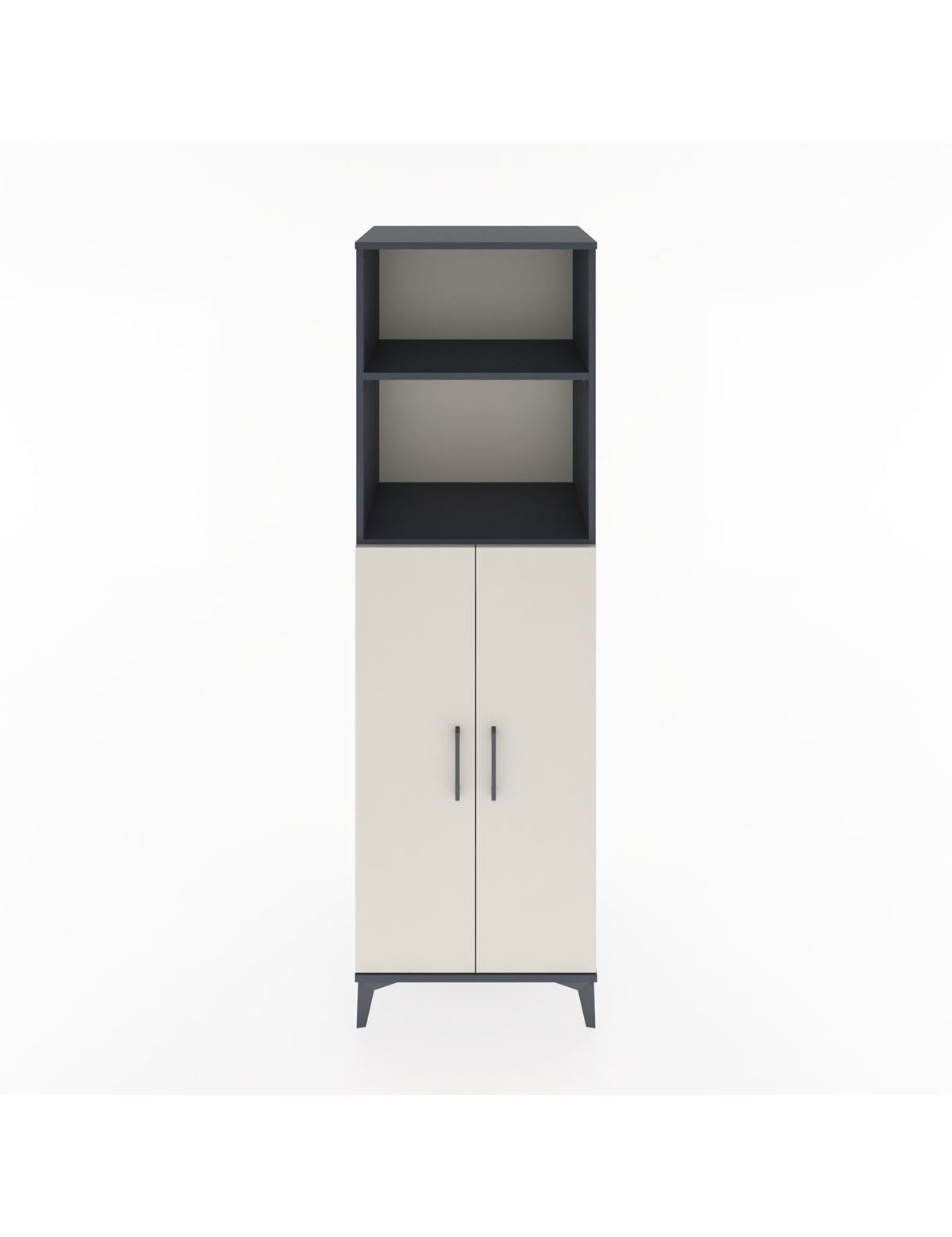 Hyperion Dolap 4 Raflı 2 Kapaklı 60x44x195 Antrasit-Aytaşı