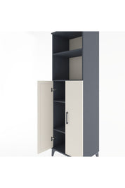 Hyperion Dolap 4 Raflı 2 Kapaklı 60x44x195 Antrasit-Aytaşı