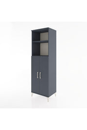 Hyperion Dolap 4 Raflı 2 Kapaklı 60x44x195 Antrasit-Antrasit