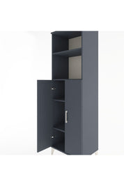 Hyperion Dolap 4 Raflı 2 Kapaklı 60x44x195 Antrasit-Antrasit