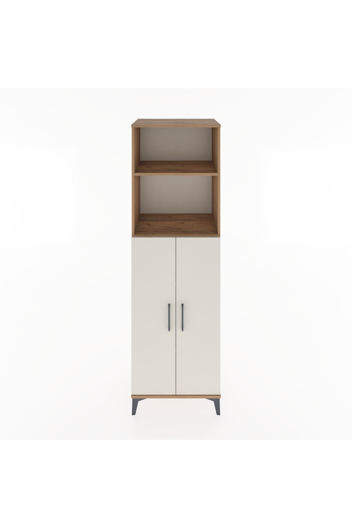 Hyperion Dolap 4 Raflı 2 Kapaklı 60x44x195 Çam-Aytaşı