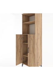Hyperion Dolap 4 Raflı 2 Kapaklı 60x44x195 Çam-Çam