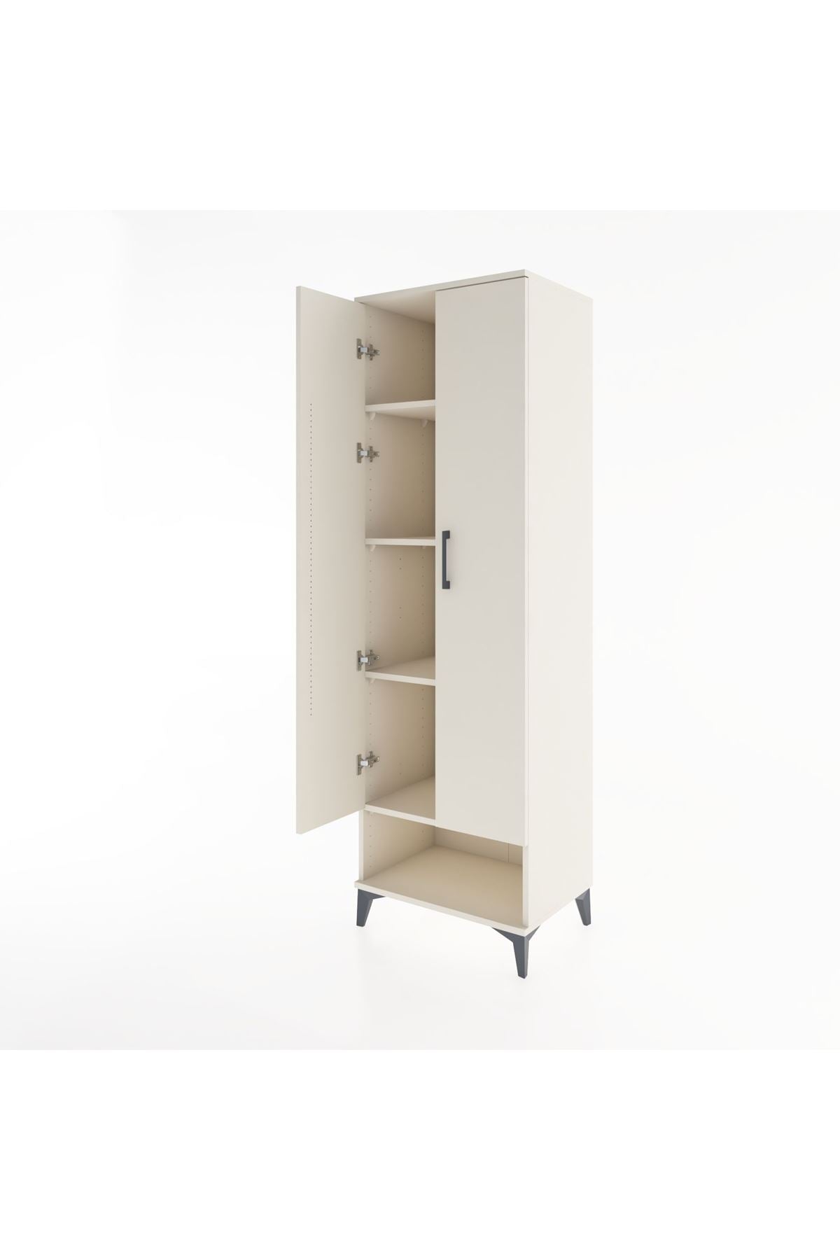 Hyperion Dolap 4 Raflı 2 Kapaklı 60x44x195 Aytaşı-Aytaşı