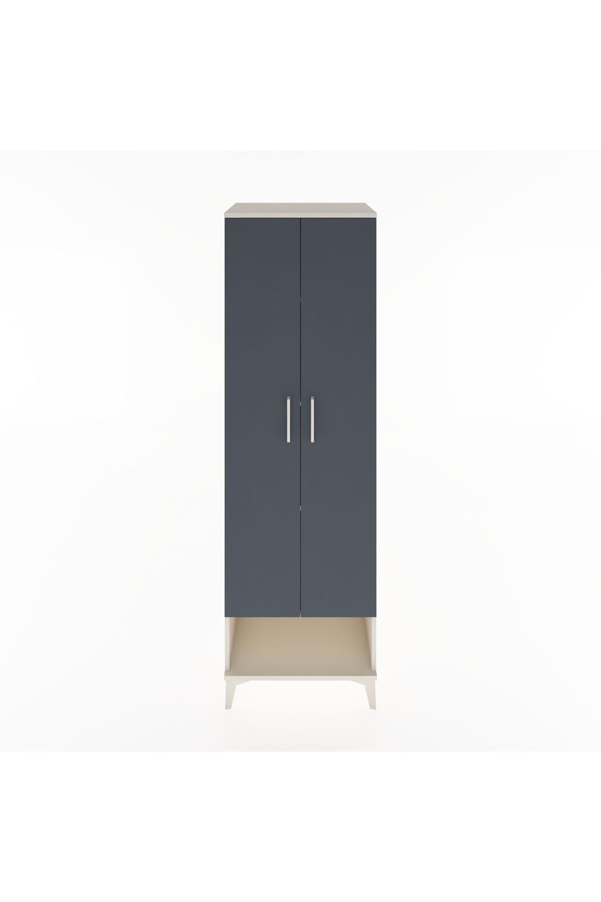 Hyperion Dolap 4 Raflı 2 Kapaklı 60x44x195 Aytaşı-Antrasit