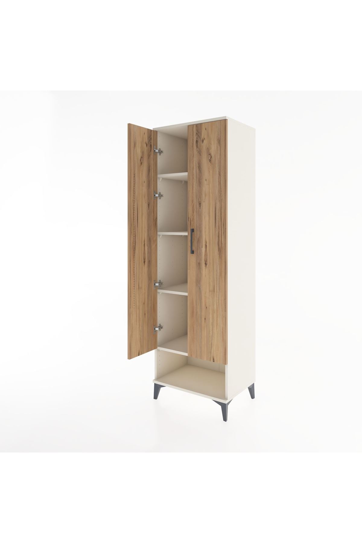 Hyperion Dolap 4 Raflı 2 Kapaklı 60x44x195 Aytaşı-Çam