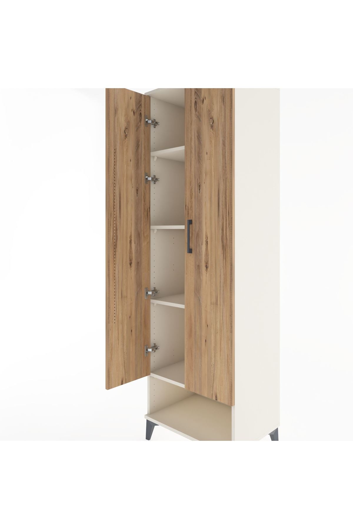 Hyperion Dolap 4 Raflı 2 Kapaklı 60x44x195 Aytaşı-Çam