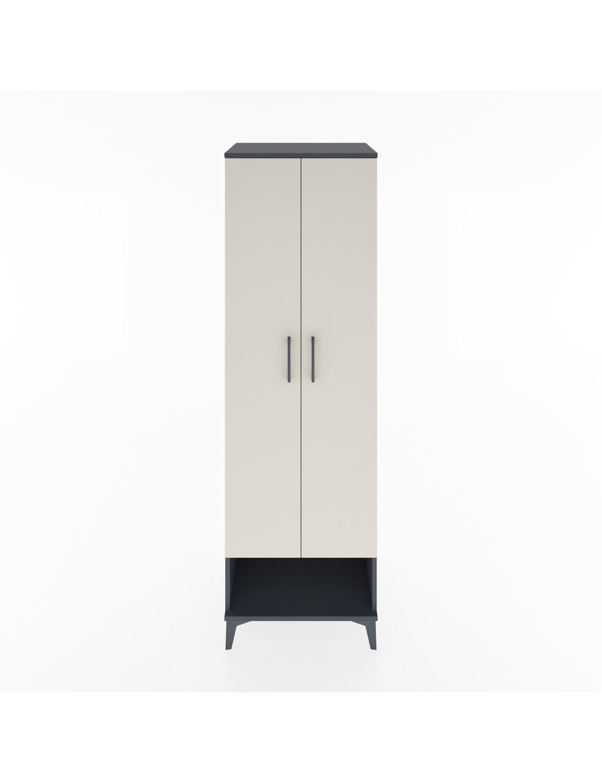 Hyperion Dolap 4 Raflı 2 Kapaklı 60x44x195 Antrasit-Aytaşı