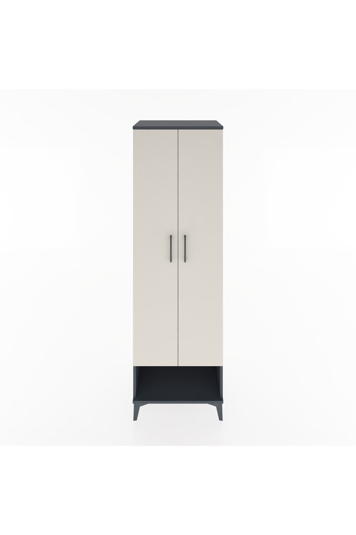 Hyperion Dolap 4 Raflı 2 Kapaklı 60x44x195 Antrasit-Aytaşı