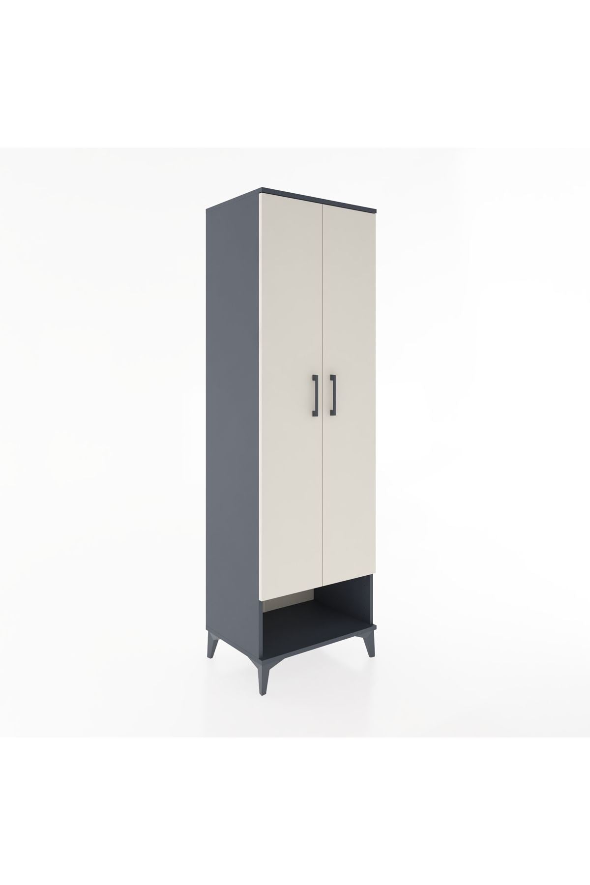 Hyperion Dolap 4 Raflı 2 Kapaklı 60x44x195 Antrasit-Aytaşı