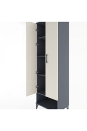 Hyperion Dolap 4 Raflı 2 Kapaklı 60x44x195 Antrasit-Aytaşı