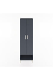 Hyperion Dolap 4 Raflı 2 Kapaklı 60x44x195 Antrasit-Antrasit