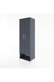 Hyperion Dolap 4 Raflı 2 Kapaklı 60x44x195 Antrasit-Antrasit