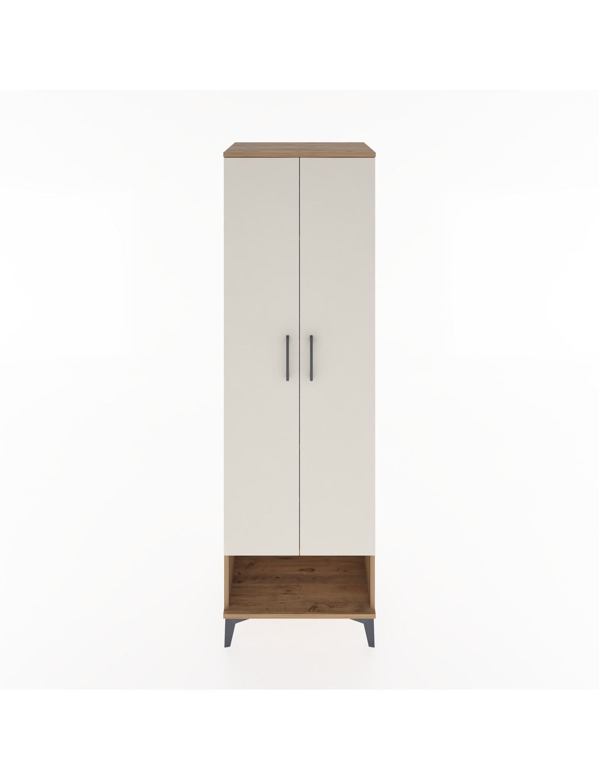 Hyperion Dolap 4 Raflı 2 Kapaklı 60x44x195 Çam-Aytaşı