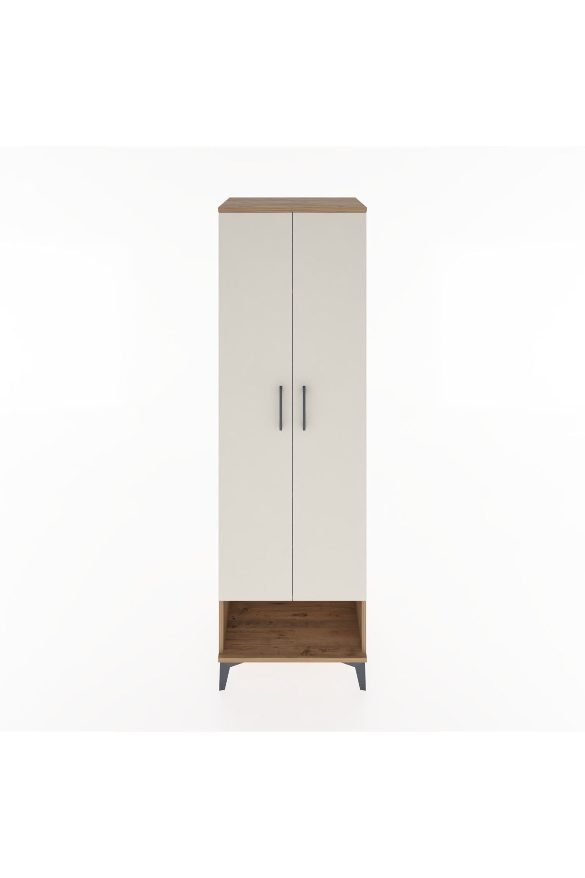 Hyperion Dolap 4 Raflı 2 Kapaklı 60x44x195 Çam-Aytaşı