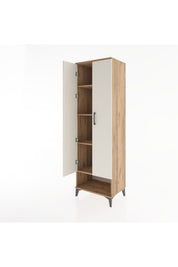 Hyperion Dolap 4 Raflı 2 Kapaklı 60x44x195 Çam-Aytaşı