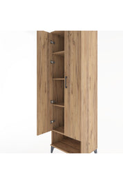 Hyperion Dolap 4 Raflı 2 Kapaklı 60x44x195 Çam-Çam