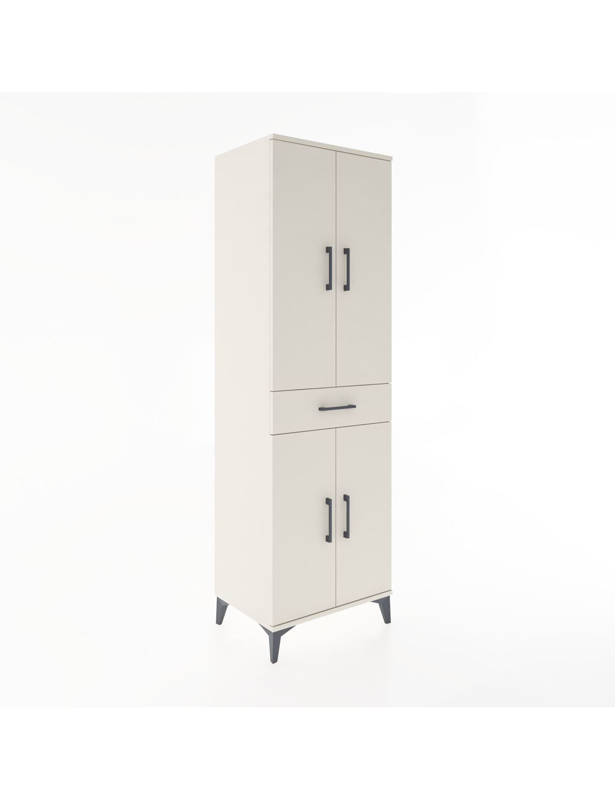 Hyperion Dolap 4 Raflı Tek Çekmeceli 4 Kapaklı 60x44x195 Aytaşı-Aytaşı