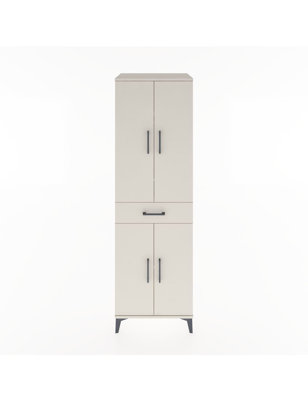 Hyperion Dolap 4 Raflı Tek Çekmeceli 4 Kapaklı 60x44x195 Aytaşı-Aytaşı