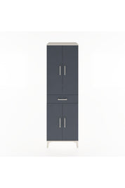 Hyperion Dolap 4 Raflı Tek Çekmeceli 4 Kapaklı 60x44x195 Aytaşı-Antrasit