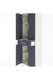 Hyperion Dolap 4 Raflı Tek Çekmeceli 4 Kapaklı 60x44x195 Aytaşı-Antrasit