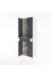 Hyperion Dolap 4 Raflı Tek Çekmeceli 4 Kapaklı 60x44x195 Aytaşı-Antrasit