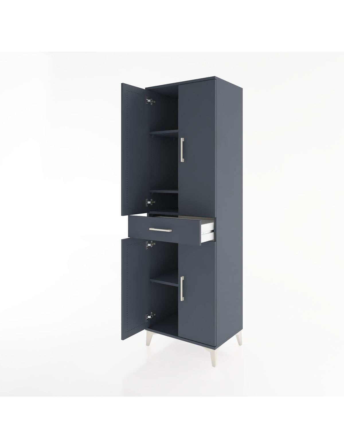 Hyperion Dolap 4 Raflı Tek Çekmeceli 4 Kapaklı 60x44x195 - S59M073V5B