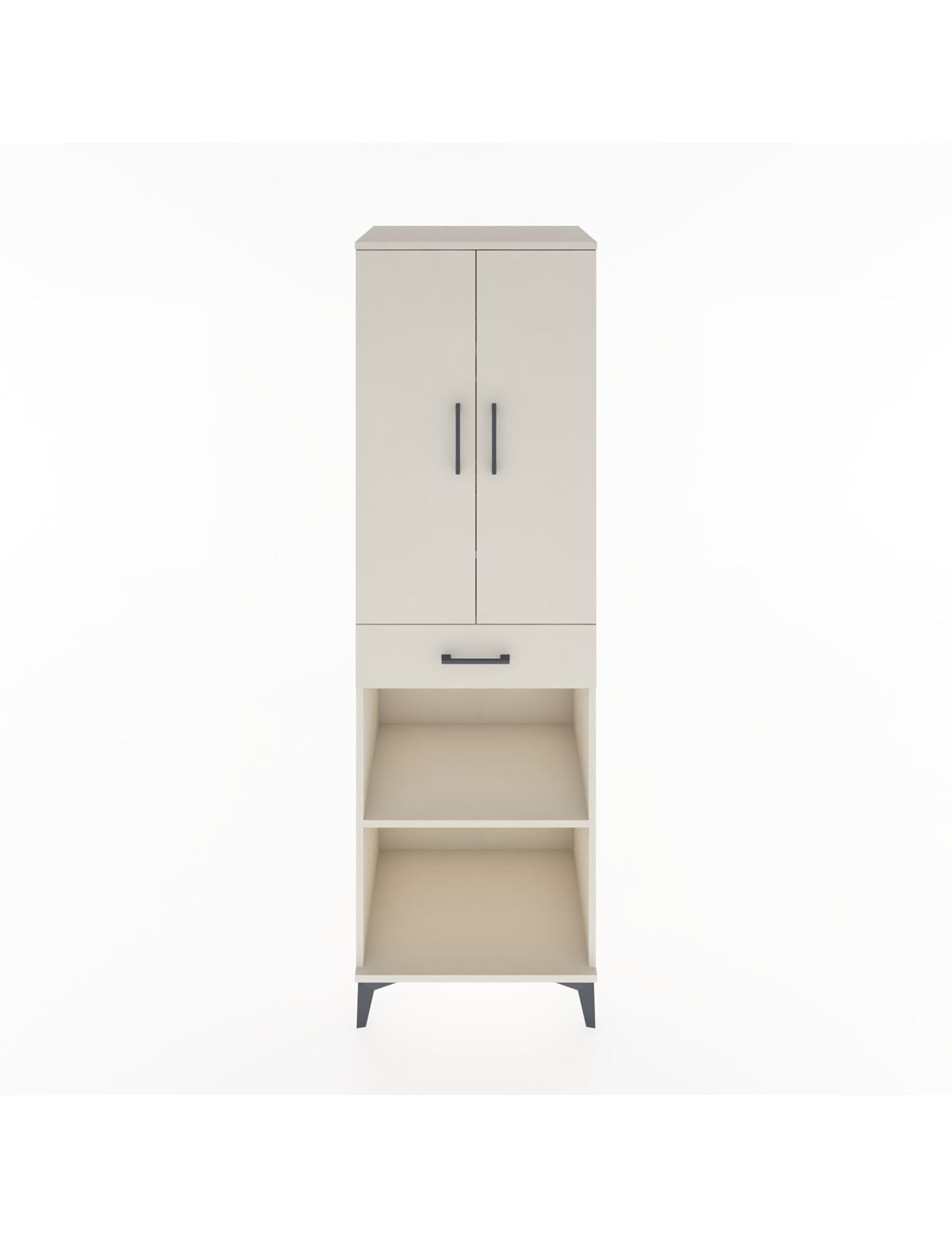 Hyperion Dolap 4 Raflı Tek Çekmeceli 2 Kapaklı 60x44x195 Aytaşı-Aytaşı