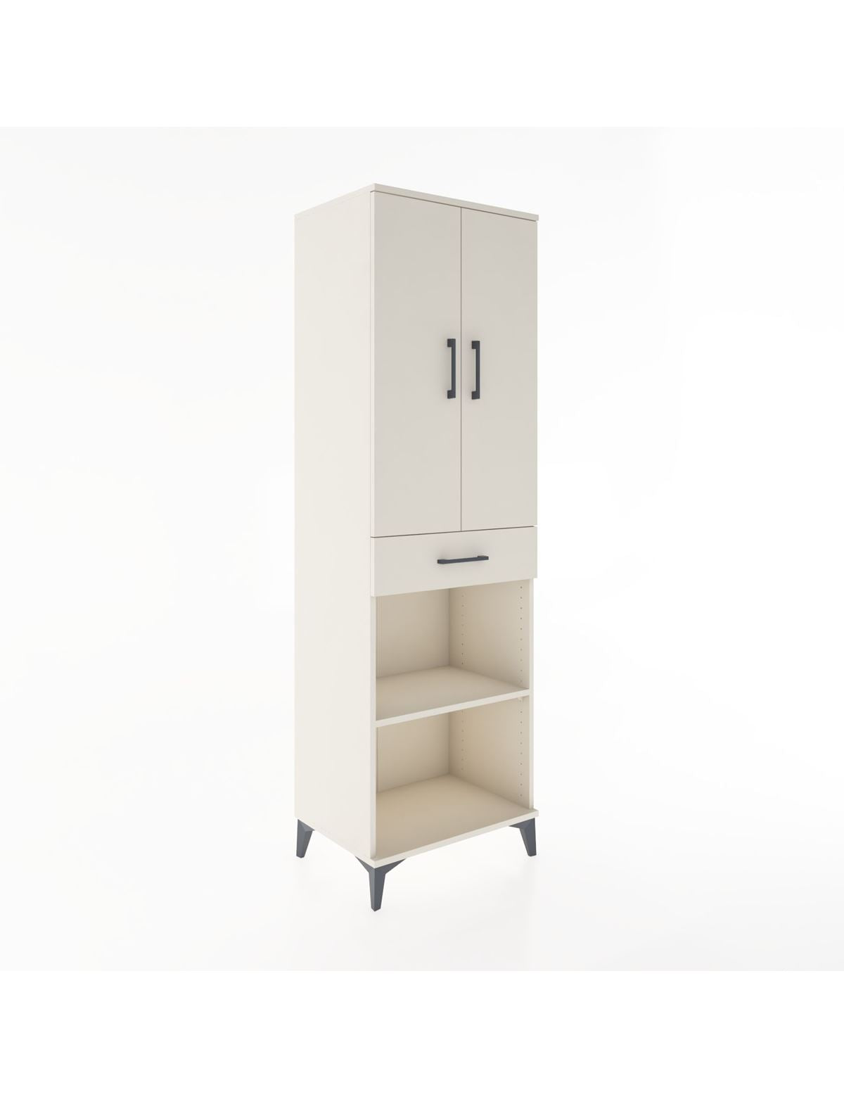 Hyperion Dolap 4 Raflı Tek Çekmeceli 2 Kapaklı 60x44x195 Aytaşı-Aytaşı