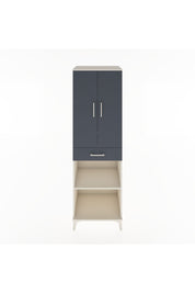 Hyperion Dolap 4 Raflı Tek Çekmeceli 2 Kapaklı 60x44x195 Aytaşı-Antrasit