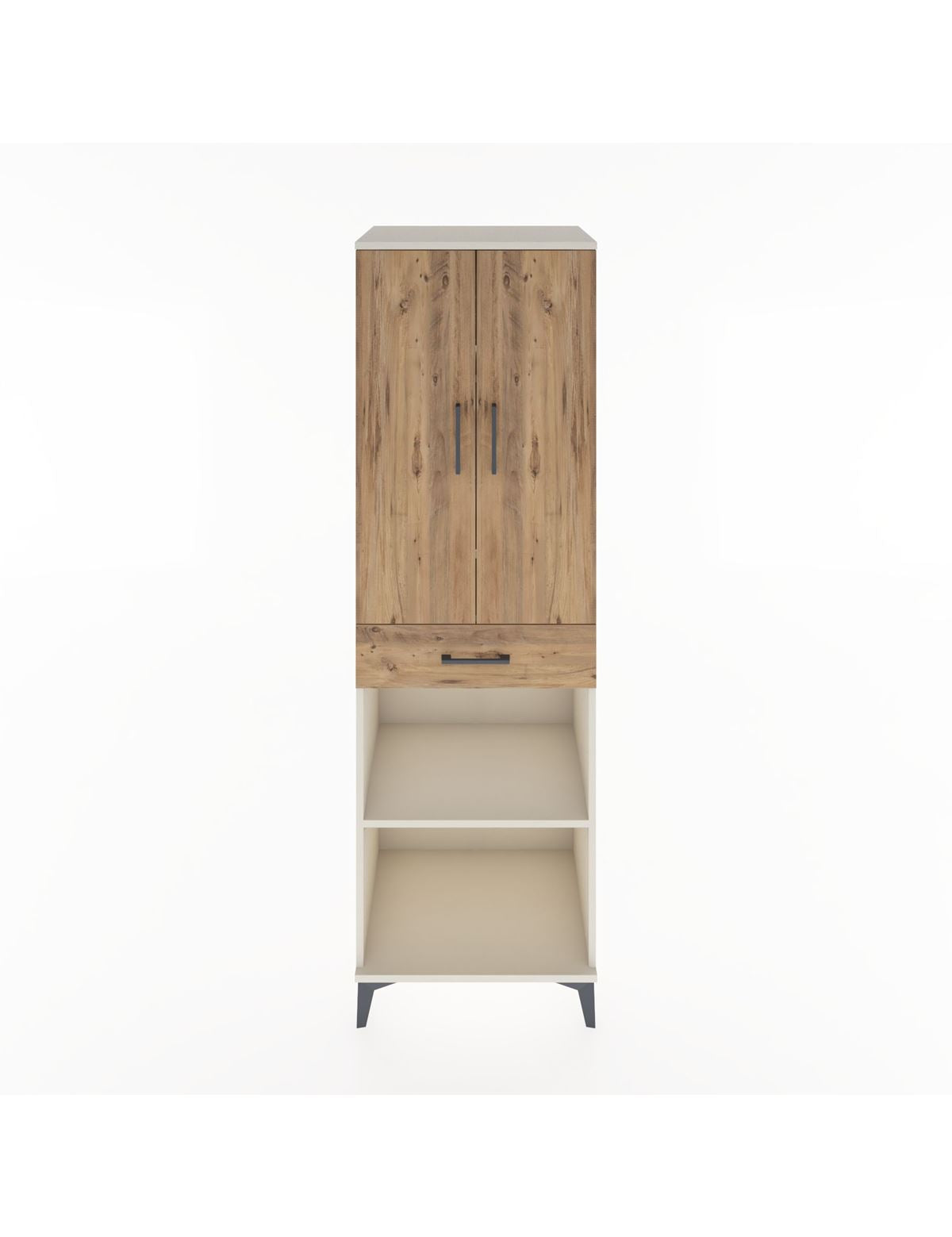 Hyperion Dolap 4 Raflı Tek Çekmeceli 2 Kapaklı 60x44x195 Aytaşı-Çam