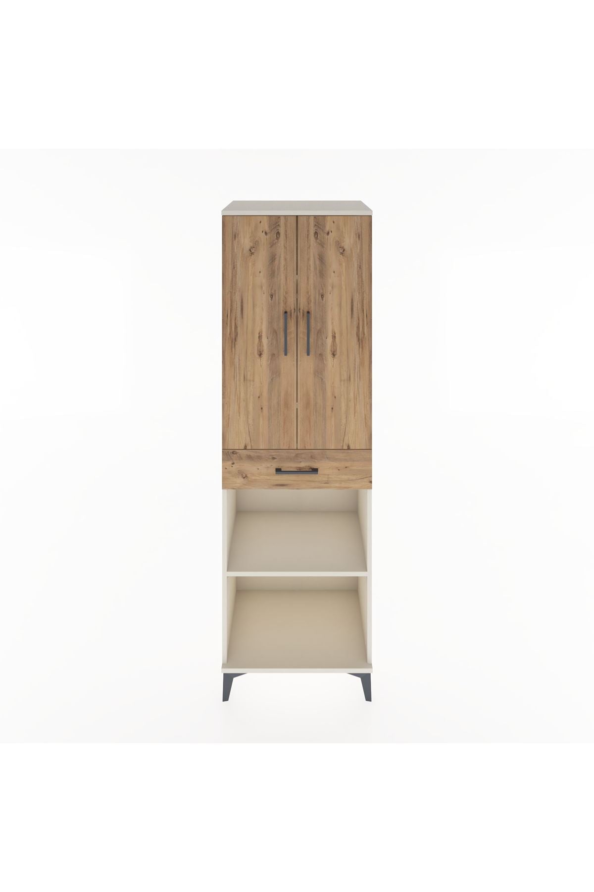 Hyperion Dolap 4 Raflı Tek Çekmeceli 2 Kapaklı 60x44x195 Aytaşı-Çam