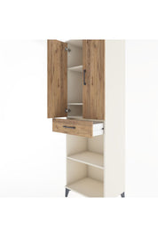 Hyperion Dolap 4 Raflı Tek Çekmeceli 2 Kapaklı 60x44x195 Aytaşı-Çam