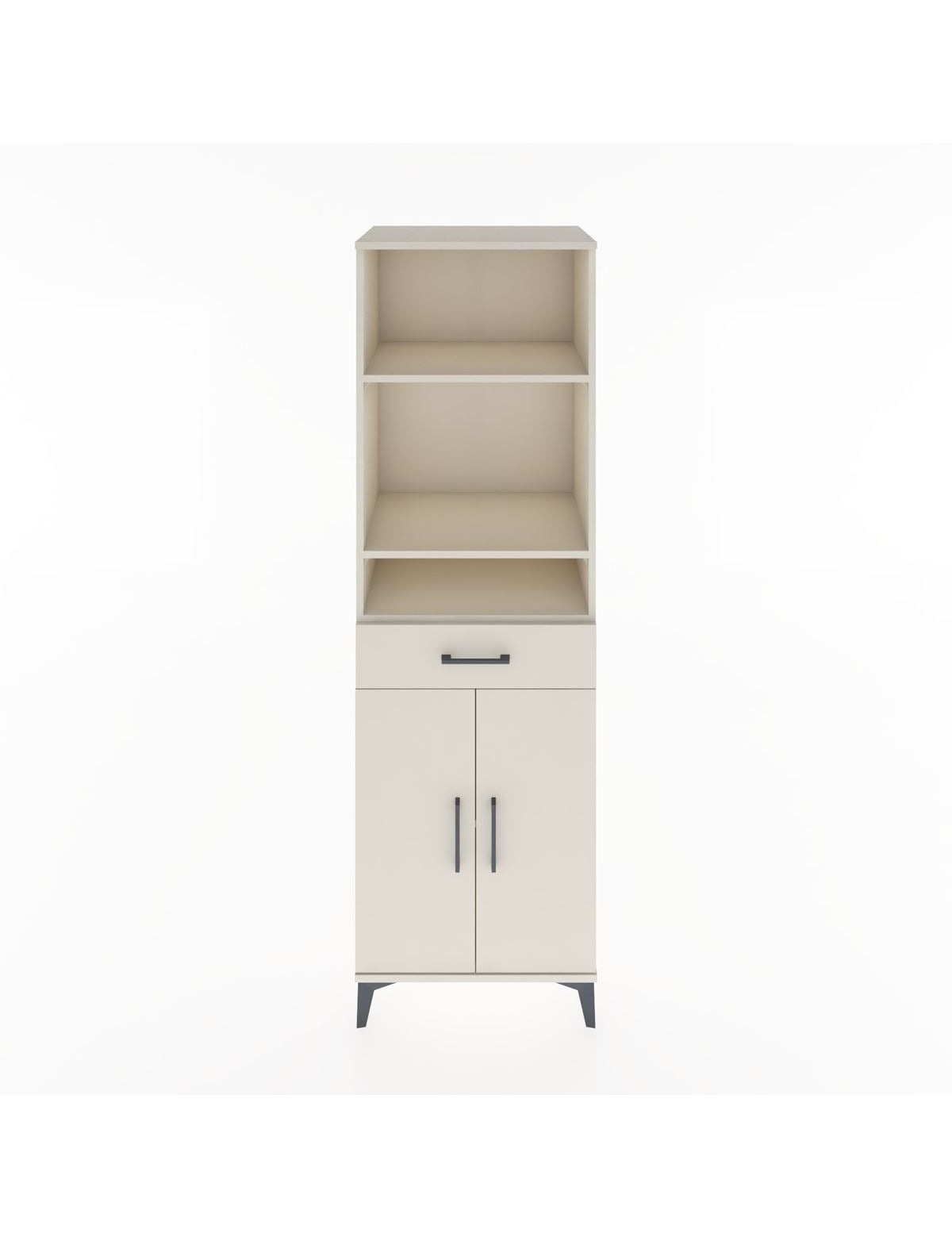 Hyperion Dolap 4 Raflı Tek Çekmeceli 2 Kapaklı 60x44x195 Aytaşı-Aytaşı