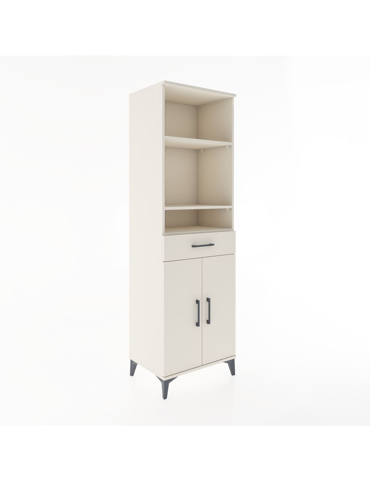 Hyperion Dolap 4 Raflı Tek Çekmeceli 2 Kapaklı 60x44x195 Aytaşı-Aytaşı