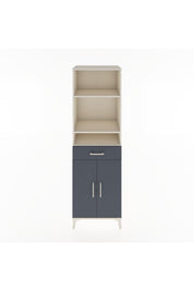 Hyperion Dolap 4 Raflı Tek Çekmeceli 2 Kapaklı 60x44x195 Aytaşı-Antrasit
