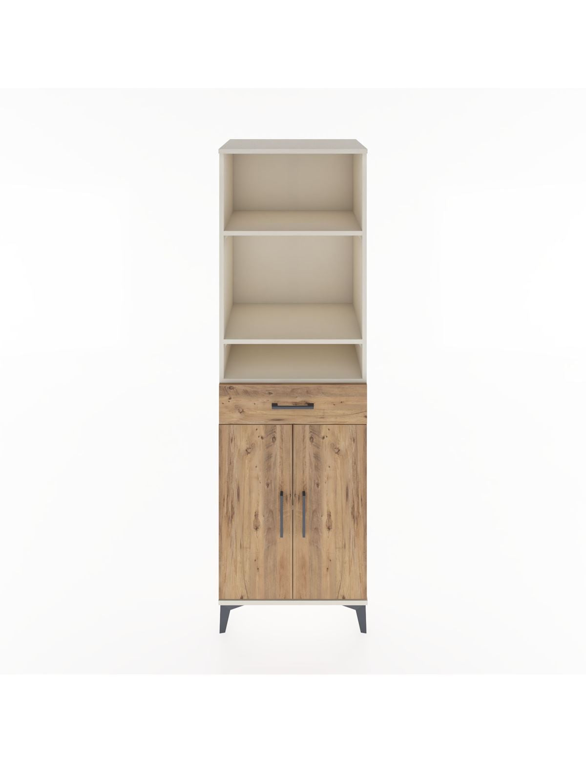 Hyperion Dolap 4 Raflı Tek Çekmeceli 2 Kapaklı 60x44x195 Aytaşı-Çam