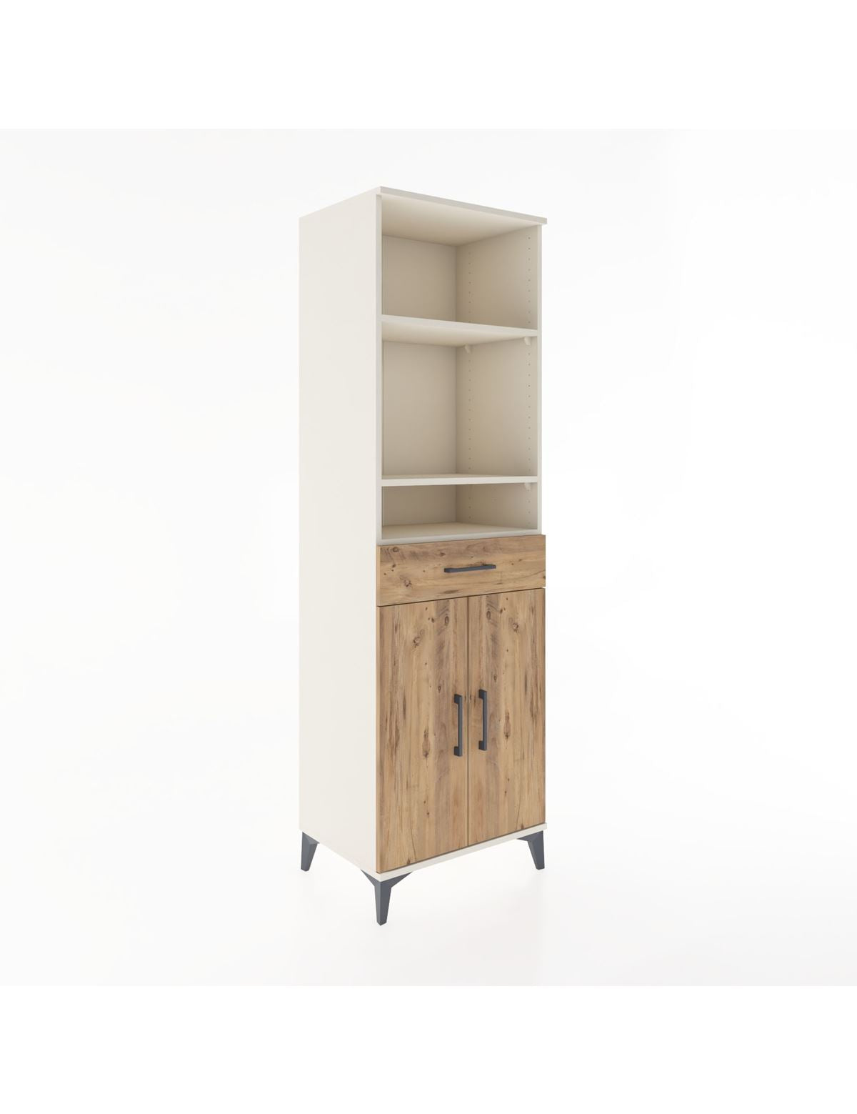 Hyperion Dolap 4 Raflı Tek Çekmeceli 2 Kapaklı 60x44x195 Aytaşı-Çam