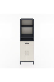 Hyperion Dolap 4 Raflı Tek Çekmeceli 2 Kapaklı 60x44x195 Antrasit-Aytaşı