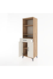 Hyperion Dolap 4 Raflı Tek Çekmeceli 2 Kapaklı 60x44x195 Çam-Aytaşı